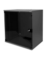 DIGITUS 12U wall mounting cabinet SoHo unmounted 595x540x400mm glass front door Kolor: CZARNY RAL 9005 - nr 5