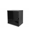 DIGITUS 12U wall mounting cabinet SoHo unmounted 595x540x400mm glass front door Kolor: CZARNY RAL 9005 - nr 6