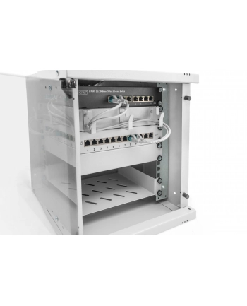 DIGITUS 10inch 6U wall mounting cabinet SOHO PRO 325 x 315 x 300mm grey nr 1