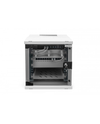 DIGITUS 10inch 6U wall mounting cabinet SOHO PRO 325 x 315 x 300mm grey nr 2