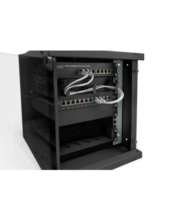DIGITUS 10inch 6U wall mounting cabinet SOHO PRO 325 x 315 x 300mm Kolor: CZARNY nr 1