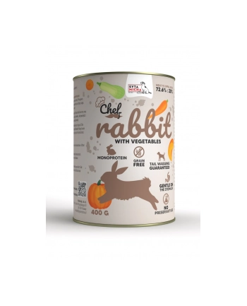 SYTA MICHA Mokra karma Królik z warzywami 400g nr 1
