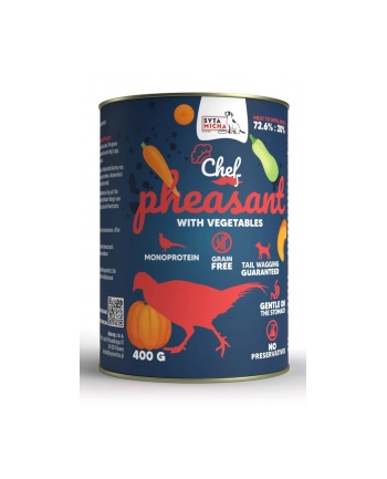 SYTA MICHA mokra karma bażant z warzywami 400g pies nr 1
