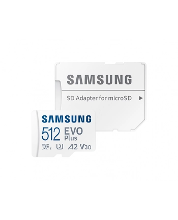 SAMSUNG EVO PLUS microSD 512GB 2024 incl. SD Adapter memory card UHS-I U3 Full HD and 4K UHD 160 MB/s read nr 2