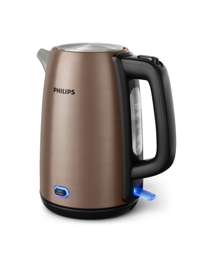 Philips | Czajnik | Kolekcja HD9355/92 Viva | Elektryczny | 1740-2060 W | 1,7 l | Stal nierdzewna | Podstawa obczerwonyowa 360° | Miedź główny