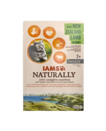 eukanuba IAMS Naturally Senior z jagnięciną nowozelandzką w sosie 85g kot