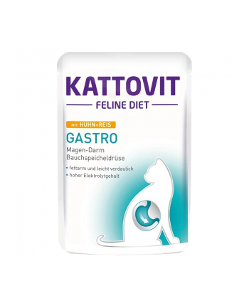 KATTOVIT GASTRO Kurczak z ryżem 85g dla kota