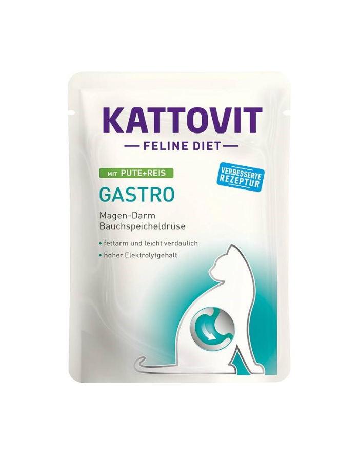 KATTOVIT GASTRO Indyk z ryżem 85g dla kota główny