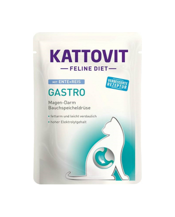 KATTOVIT GASTRO Kaczka z ryżem 85g dla kota