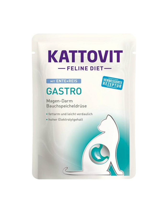 KATTOVIT GASTRO Kaczka z ryżem 85g dla kota główny