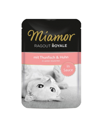 MIAMOR Ragout Royale smak: tuńczyk z kurczakiem w sosie - saszetka 100g