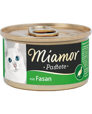 MIAMOR Pasztet mięsny dla kota bażant 85g