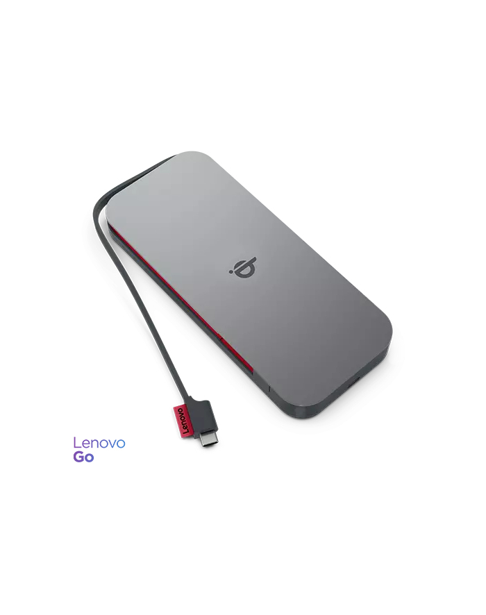 Power Bank Lenovo Go 10 000 mAh, G0A3LG1WWW, USB-C, szary główny