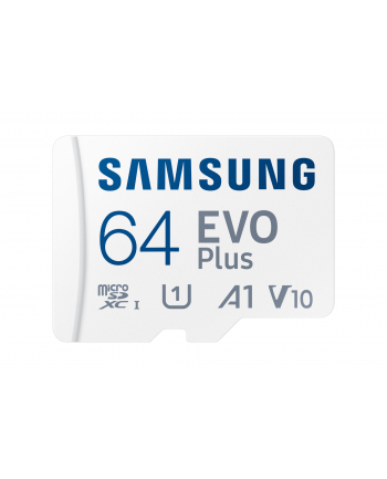 SAMSUNG EVO PLUS microSD 64GB 2024 incl. SD Adapter memory card UHS-I U3 Full HD and 4K UHD 160 MB/s read