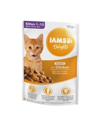 eukanuba IAMS Delights bogata kurczaka w sosie 85g kocięta nr 2