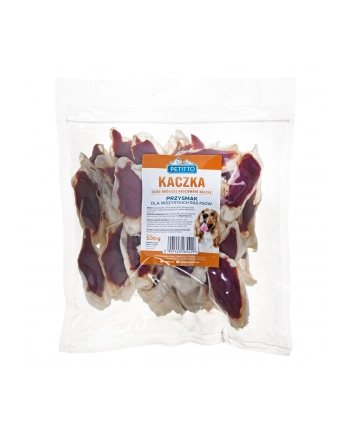 PETITTO Ucho królicze nadziewane kaczką  500G
