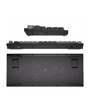no name Bezprzewodowa klawiatura gamingowa Corsair Gaming K65 Plus 75% RGB, MLX RED - Czarny, Szary