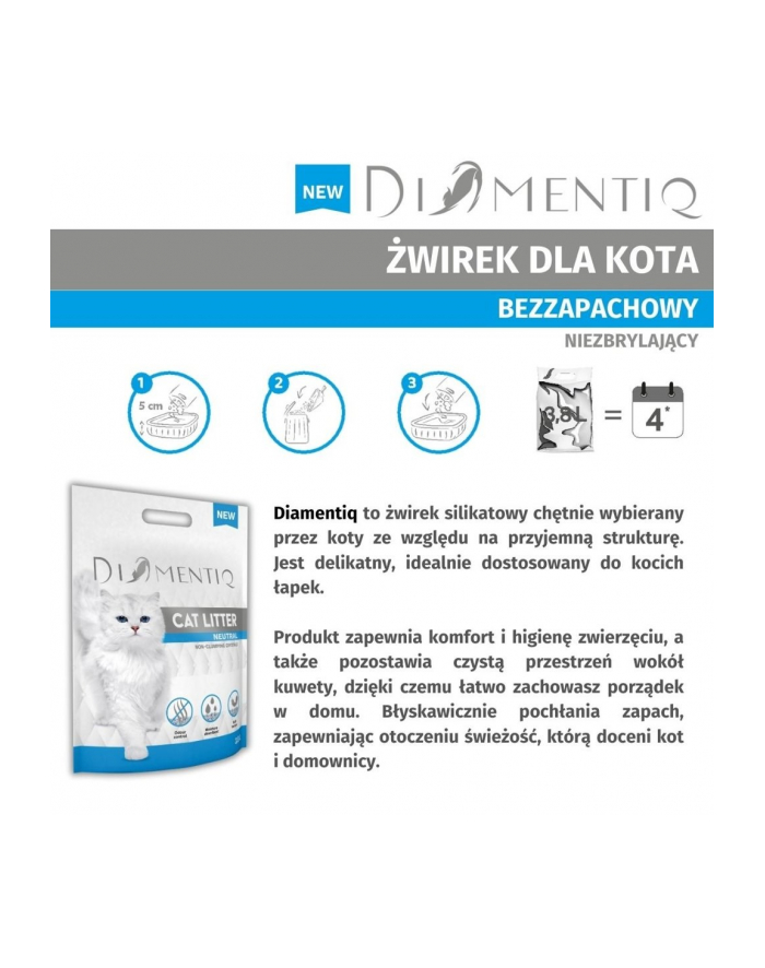 DIAMENTIQ Neutral - żwirek neutralny - 30 l główny