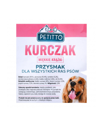 PETITTO Miękkie krążki z kurczaka 500G