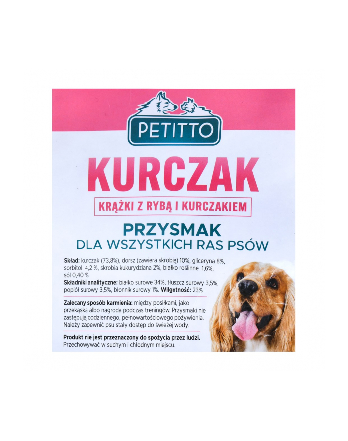 PETITTO Krążki z rybą i kurczakiem 500G główny