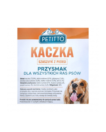 PETITTO Szaszłyk z piersi kaczki 500G