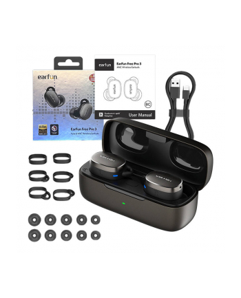 Słuchawki TWS EarFun Free Pro 3, ANC czarne nr 1
