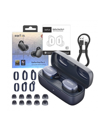 Słuchawki TWS EarFun Free Pro 3, ANC niebieskie nr 1