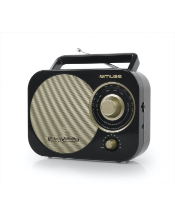muse Muza | M-055RB | Wejście AUX | Czarny/Złoty | Przenośne radio nr 1