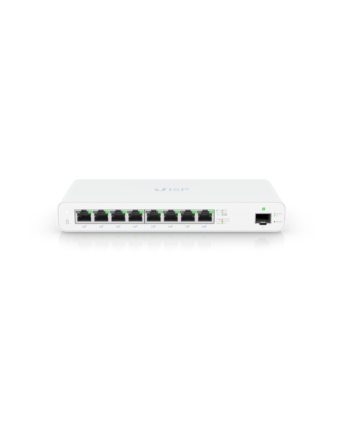 Ubiquiti UISP-S-(wersja europejska) | Switch | MicroPoP, 8x RJ45 1000Mb/s, 1x SFP, 110W główny