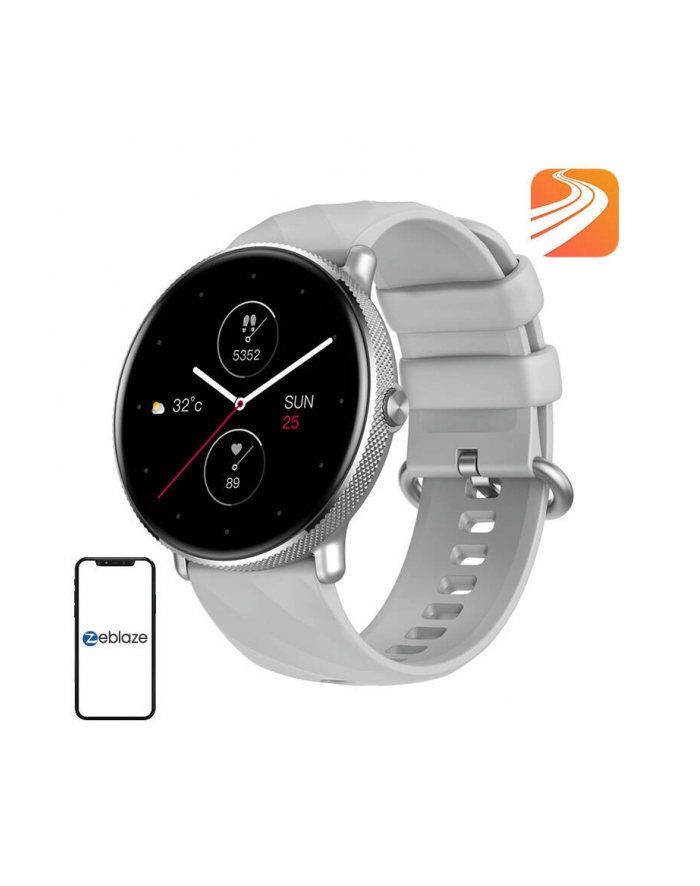 no name Smartwatch Zeblaze GTR 3 Pro srebrny główny