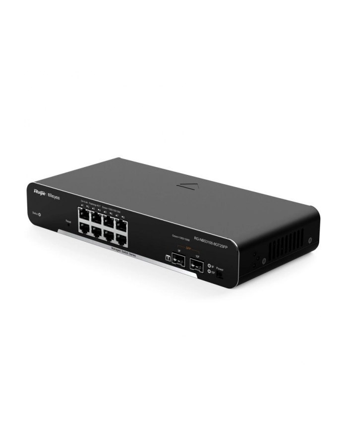 ruijie REYEE SWITCH ZARZĄDZALNY 8 PORTÓW 1GBIT + 2 PORTY UPLINK SFP 1GBIT | L2 | METALOWA OBUDOWA D-ESKTOP główny