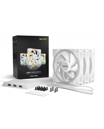 Wentylator be quiet! LIGHT WINGS White 120mm PWM Triple-Pack