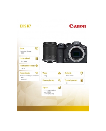 canon Aparat bezlusterkowy EOS R7 + RF-S 18-150mm 5137C010 nr 2