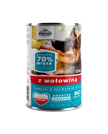 Frendi puszka dla psa z wołowiną w sosie 1250 g nr 1
