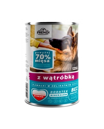 Frendi puszka dla psa z wątróbką w sosie 1250 g nr 1