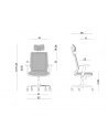 unique Ergonomiczny fotel biurowy ESTA czarny - nr 3