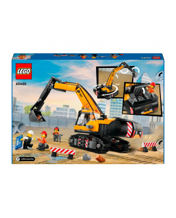 LEGO 60420 CITY Żółta koparka p4 nr 2
