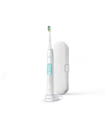 Philips | HX6857/28 Sonicare PczerwonyectiveClean 5100 | Elektryczna szczoteczka do zębów | Akumulator | Dla dorosłych | Liczba główek szczoteczki w zestawie 1 | Liczba trybów szczotkowania zębów 3 | Technologia soniczna | Biały