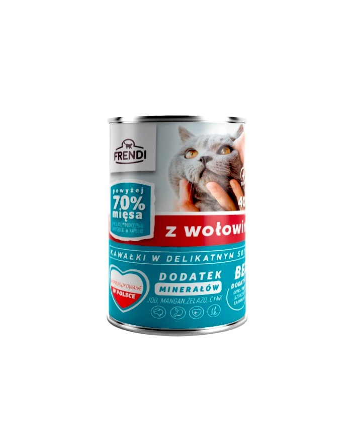 Frendi puszka dla kota z wołowiną w sosie 400 g główny