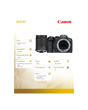 canon Aparat bezlusterkowy EOS R7 + RF-S 18-150mm 5137C010