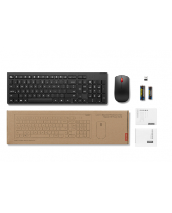 lenovo Zestaw bezprzewodowej klawiatury i myszy Essential Gen2 czarny 4X31N50746