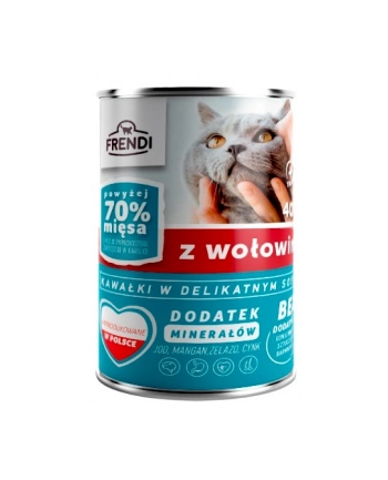 Frendi puszka dla kota z wołowiną w sosie 400 g nr 1