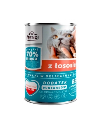 Frendi puszka dla kota z łososiem w sosie 400 g nr 1