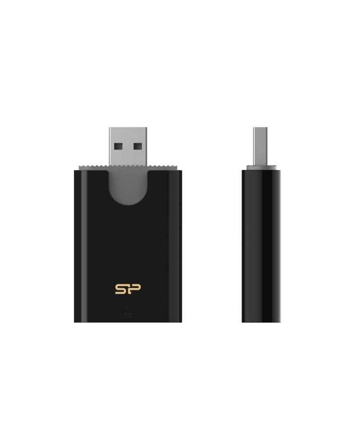 Czytnik kart pamięci Silicon Power Combo USB 3.2 Gen 1 SD/microSD/MMC czarny główny