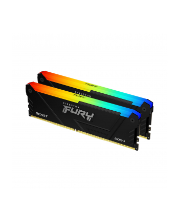 Pamięć DDR4 Kingston Fury Beast RGB 32GB (2x16GB) 2666MHz CL16 1,2V 1Gx8 czarna