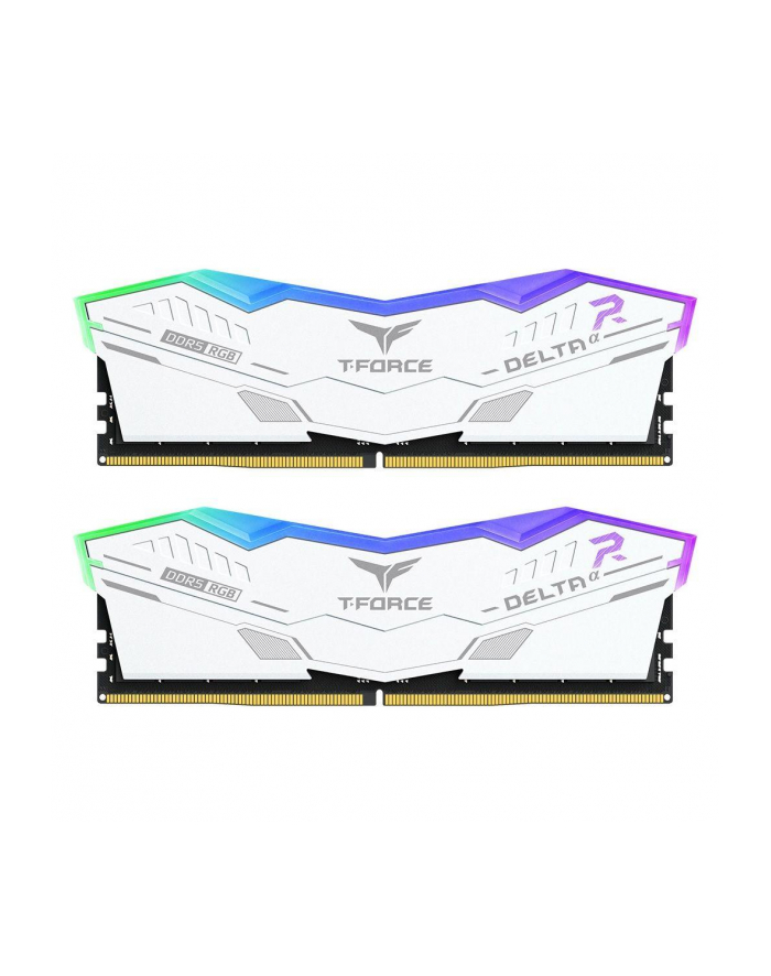 Pamięć DDR5 Team Group T-FORCE D-ELTA Alpha RGB 32GB (2x16GB) 600MHz CL38 1,25V Biała główny