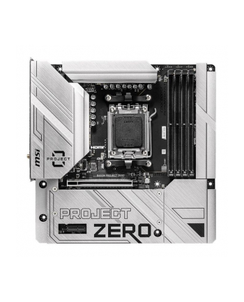 Płyta MSI B650M PROJECT ZERO /AMD B650/DDR5/SATA3/M.2/USB3.2/WiFi/BT/PCIe4.0/AM5/mATX