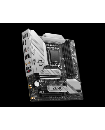 Płyta MSI B760M PROJECT ZERO /B760/DDR5/SATA3/M.2/USB3.2/WiFi/BT/PCIe5.0/s.1700/mATX