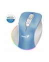 Mysz bezprzewodowa Genius Ergo 9000S Pro Biało-Niebieska Cichy klik Bluetooth 5.0 + 2,4GHz - nr 2