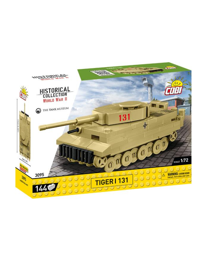 COBI 3095 Historical Collection WWII Czołg TIGER I 131, 144 kl. główny